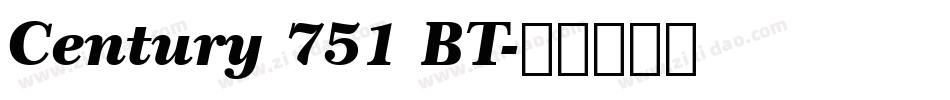 Century 751 BT字体转换